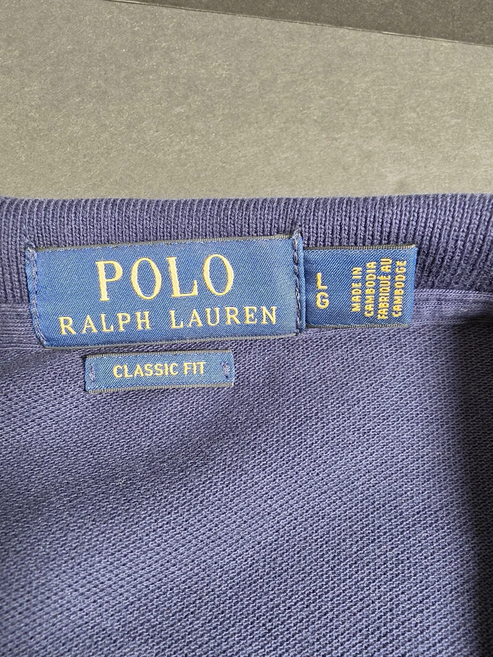 Polo by Ralph Lauren Men’s Navy US67 Bear Graphic Polo Shirt